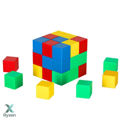 Zestaw Klocki Magnetyczne Dla Dzieci Układanka Kolorowe 32 el. LEAN TOYS