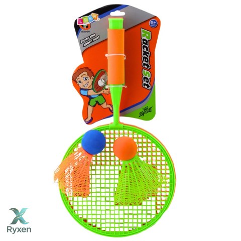 Zestaw Rakiety Do Badmintona 2 Rakietki 2 Duże Lotki Z Piłką LEAN TOYS
