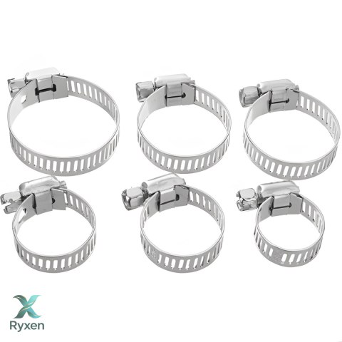 34x zestaw opaska zaciskowa skręcana metalowa ślimakowa 16-32mm + organizer RTO