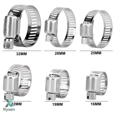 34x zestaw opaska zaciskowa skręcana metalowa ślimakowa 16-32mm + organizer RTO
