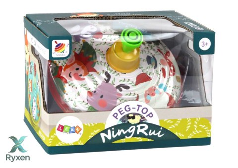 Bączek Metalowy Wirujący Święty Mikołaj Zabawka Tradycyjny LEAN TOYS