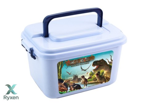 Dinozaury Zestaw Figurek Park Akcesoria Pudełko 46 Elementów LEAN TOYS