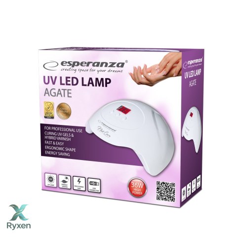 EBN010 Esperanza lampa uv led do lakieru hybrydowego agate 36w Esperanza