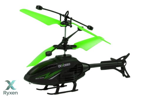 Helikopter Zdalnie Sterowany RC Żyroskop Zielony LEAN TOYS