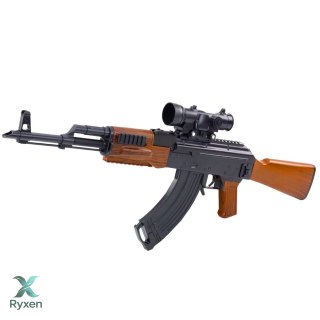 Karabin AK Na Kulki Wodne Hydrożelowe Celownik Akcesoria Okulary 96cm LEAN TOYS
