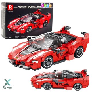 Klocki Konstrukcyjne Samochód Wyścigowy FXX-K Czerwony 360 el. LEAN TOYS