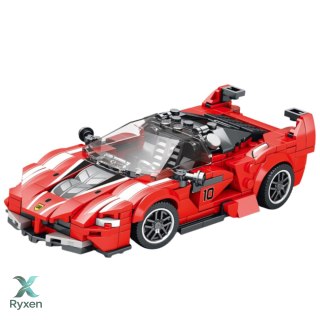 Klocki Konstrukcyjne Samochód Wyścigowy FXX-K Czerwony 360 el. LEAN TOYS