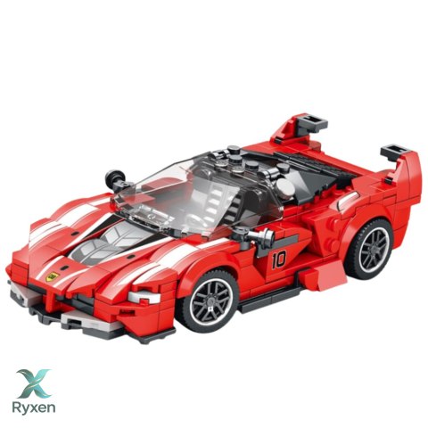 Klocki Konstrukcyjne Samochód Wyścigowy FXX-K Czerwony 360 el. LEAN TOYS