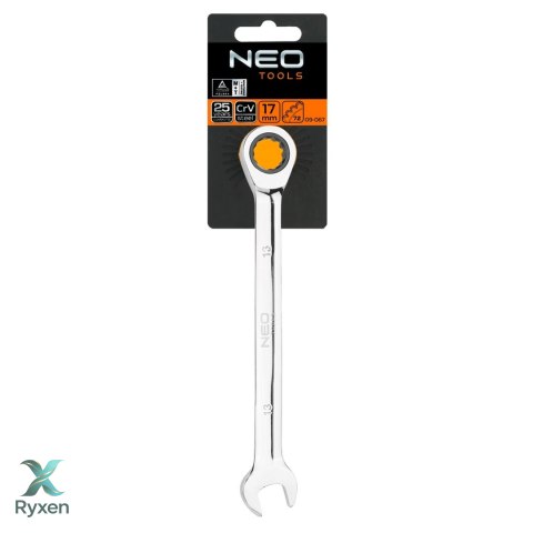 Klucz płasko-oczkowy z grzechotką, 22 mm NEO TOOLS