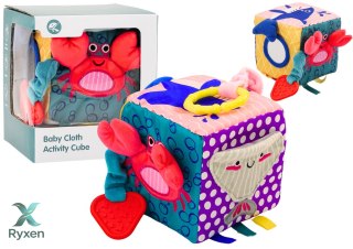 Kostka Sensoryczna Morskie Zwierzęta Szeleszcząca Interaktywna Edukacyjna LEAN TOYS