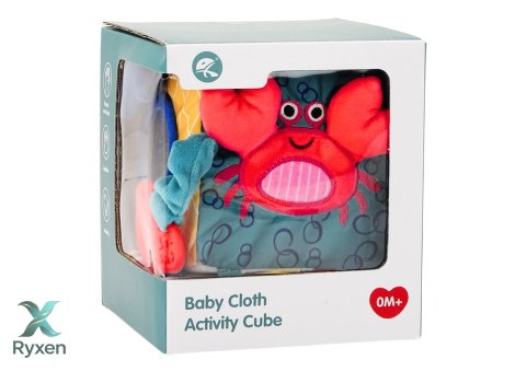 Kostka Sensoryczna Morskie Zwierzęta Szeleszcząca Interaktywna Edukacyjna LEAN TOYS