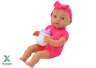 Lalka Bobas Opaska Akcesoria Do Karmienia Różowa LEAN TOYS