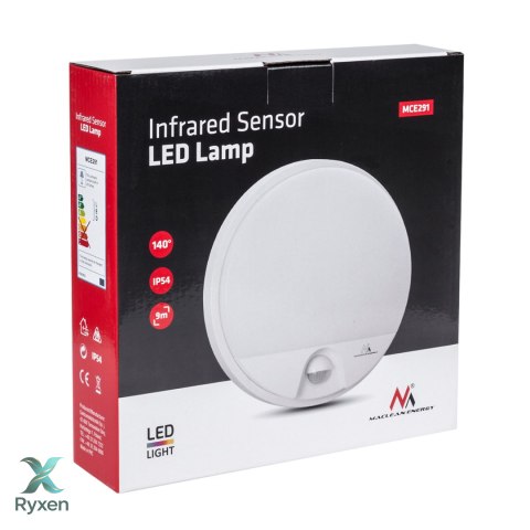 Lampa LED z sensorem ruchu MCE291 GR szara Maclean