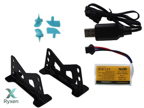 Łódź Wodna RC 2.4G Żółto-Turkusowa Wodoodporna Pilot Do Sterowania LEAN TOYS