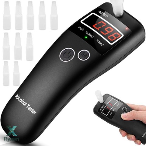 Precyzyjny alkomat kalibracje 5x ustniki tester -e263 RTO