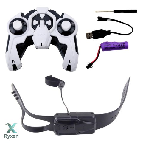 Robot Pies TOOBY Zdalnie Sterowany RC 360° Światła Dźwięki Biało-Czarny LEAN TOYS