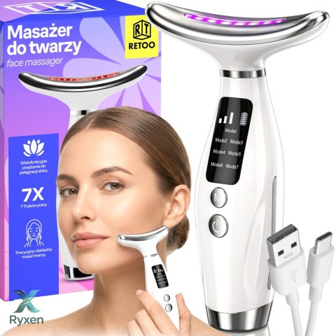 Urządzenie do masażu twarzy 7w1 RTO