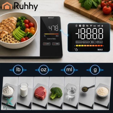 Waga kuchenna z bluetooth Ruhhy 24632 RUHHY