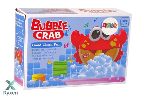Zabawka Do Kąpieli Generator Baniek Mydlanych Krab Czerwony LEAN TOYS