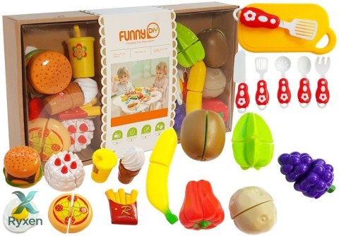 Zestaw Warzyw i Owoców do Krojenia LEAN TOYS