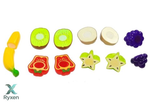 Zestaw Warzyw i Owoców do Krojenia LEAN TOYS