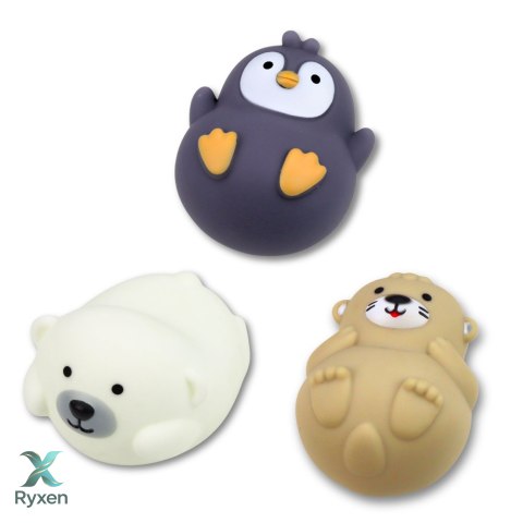 Zestaw Zabawki Do Kąpieli Zwierzątka w Łódeczkach Zjeżdżalnia 11 el. LEAN TOYS