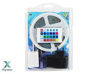 70-768# Zestaw taśm led rgb 2835 5m/300 sterownik+zasilacz taśma wodoodporna Blow