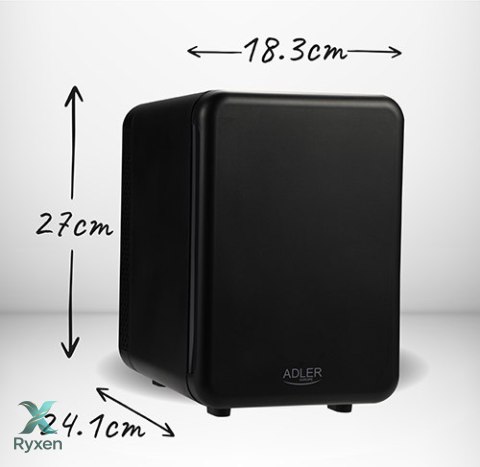 AD 8084 black Mini lodówka 4l | chłodzenie i podgrzewanie | do domu i samochodu | system peltiera ADLER