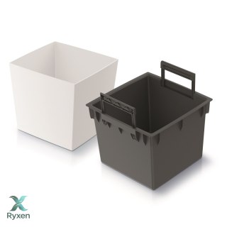 Doniczka URBI SQUARE LOW DURS300L - biały Prosperplast
