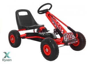 Gokart Czerwony A-15 Pompowane Koła LEAN CARS