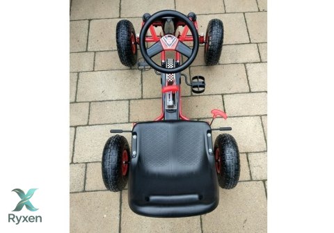 Gokart Czerwony A-15 Pompowane Koła LEAN CARS