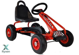 Gokart na Pedały G201 Czerwony LEAN TOYS