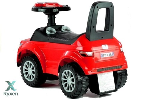 Jeździk dla Malucha 613W Gra + Świeci Czerwony LEAN CARS