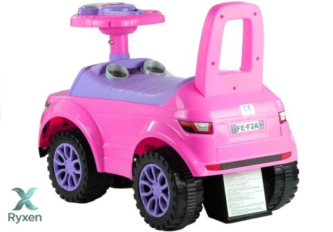 Jeździk dla Malucha 613W Gra + Świeci Różowy LEAN CARS