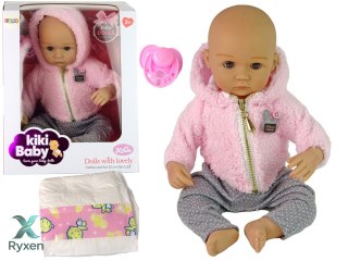 Lalka Bobas Niemowlak Akcesoria Dla Dzieci Smoczek LEAN TOYS