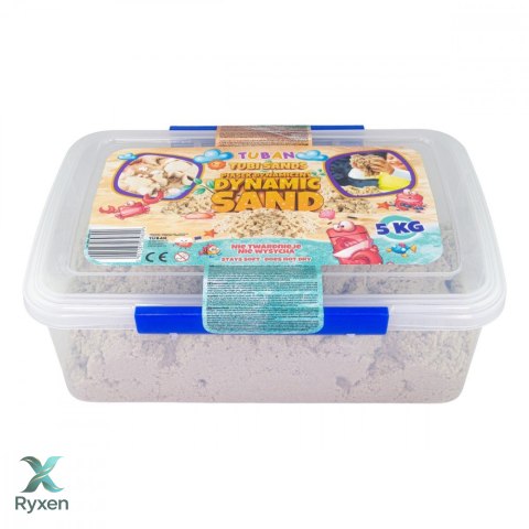 Piasek dynamiczny 5kg w pudełku, naturalny TUBAN
