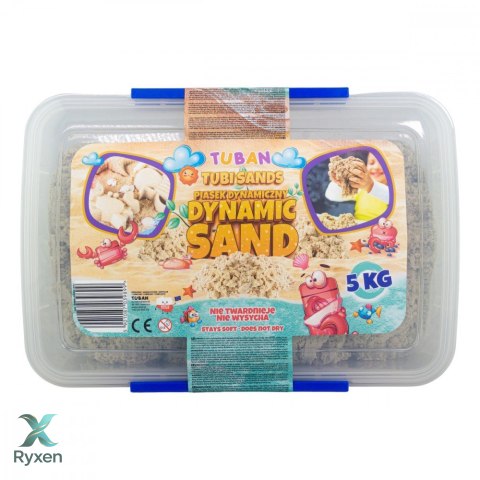Piasek dynamiczny 5kg w pudełku, naturalny TUBAN