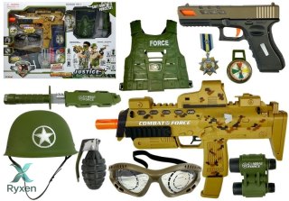 Zestaw Wojskowy Pistolet na strzałki MP7 LEAN TOYS