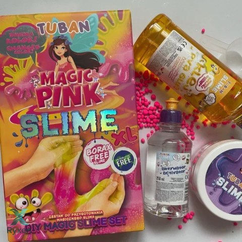Zestaw slime diy magic pink xl TUBAN