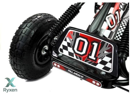 Gokart Czarny A-15 Pompowane Koła LEAN CARS