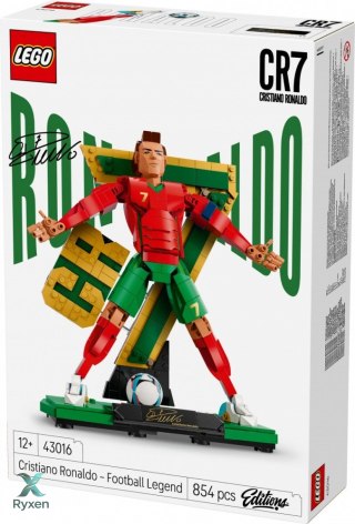 Klocki editions 43016 cristiano ronaldo - piłkarska legenda LEGO
