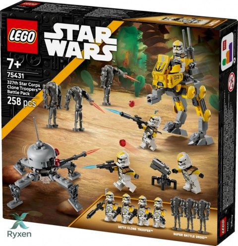 Klocki star wars 75431 zestaw bitewny - żołnierze-klony z 327. korpusu galaktycznego LEGO