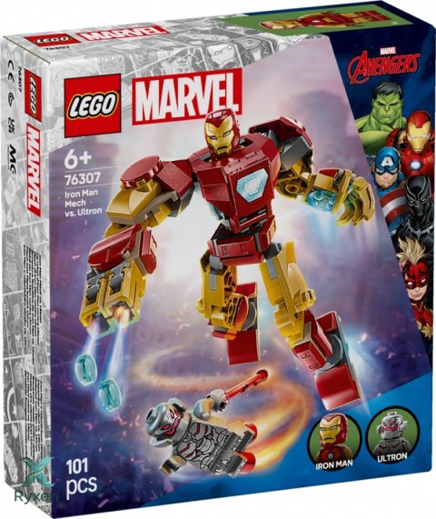 Klocki super heroes 76307 mech iron mana kontra ultron LEGO