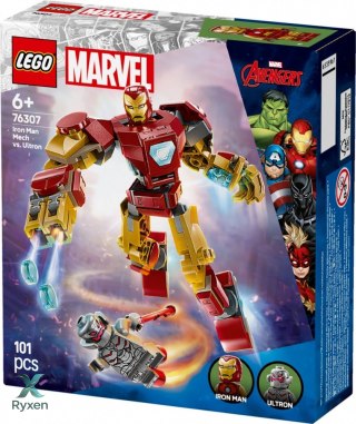 Klocki super heroes 76307 mech iron mana kontra ultron LEGO