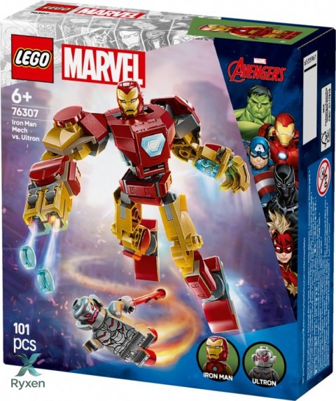 Klocki super heroes 76307 mech iron mana kontra ultron LEGO