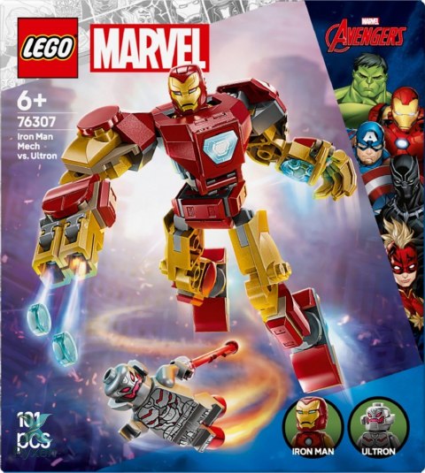 Klocki super heroes 76307 mech iron mana kontra ultron LEGO