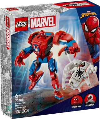 Klocki super heroes 76308 mech spider-mana kontra anti-venom LEGO