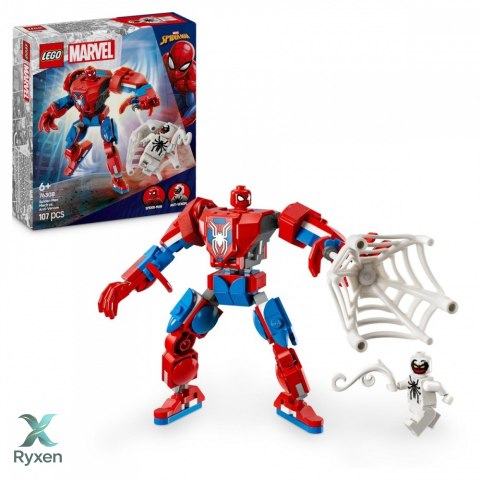 Klocki super heroes 76308 mech spider-mana kontra anti-venom LEGO