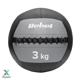 Piłka lekarska do ćwiczeń 3 kg REBEL ACTIVE Rebel