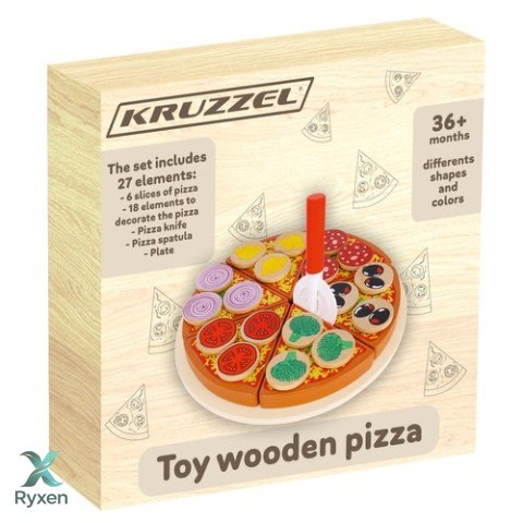 Pizza drewniana - zestaw 22471 KRUZZEL